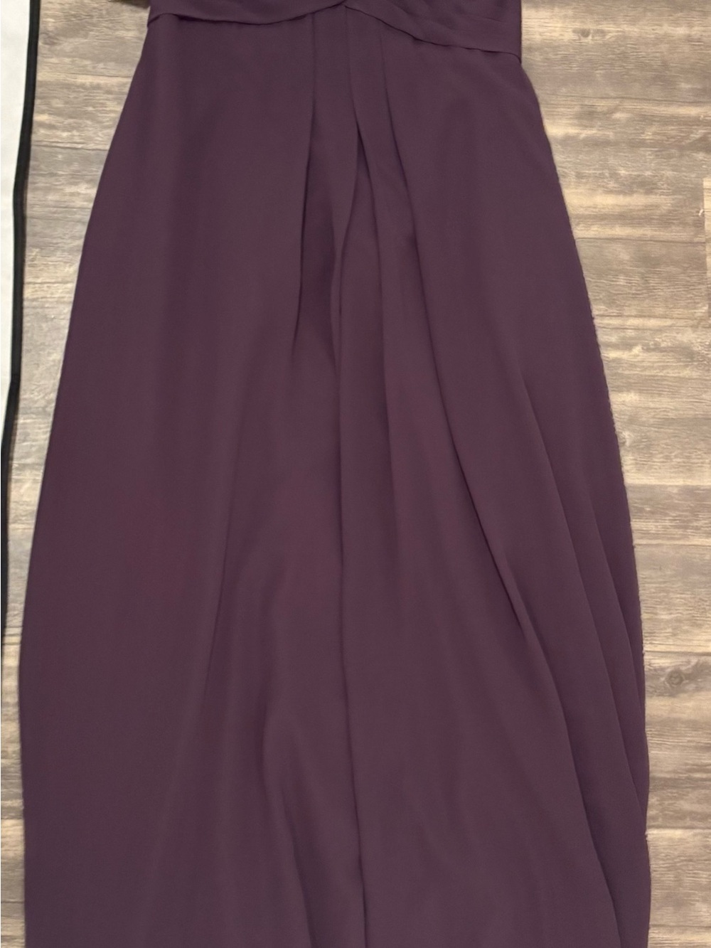 Azazie Ginger Plum Bridesmaid Dress 
Size 6 | NWT | Chiffon Halter Formal Gown - Picture 9 of 15